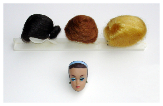 vintage barbie wig wardrobe